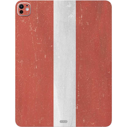 Latvia Flag Distressed iPad Pro 13in M4 (2024) Skin